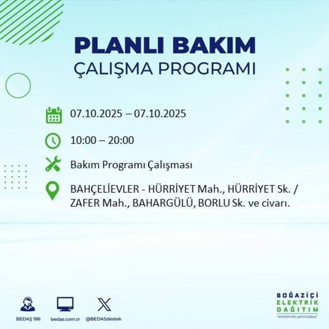 Bugün İstanbul karanlığa bürünecek! BEDAŞ açıkladı: 23 ilçede elektrikler kesilecek 20